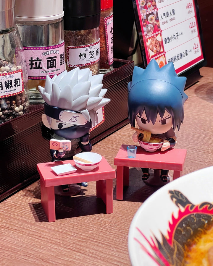 Original BN Figure Q Naruto Shippuden Ramen Series Blind Box 正品万代火影忍者疾风传拉面盲盒主题Q版桌面摆件男礼物鸣人佐助