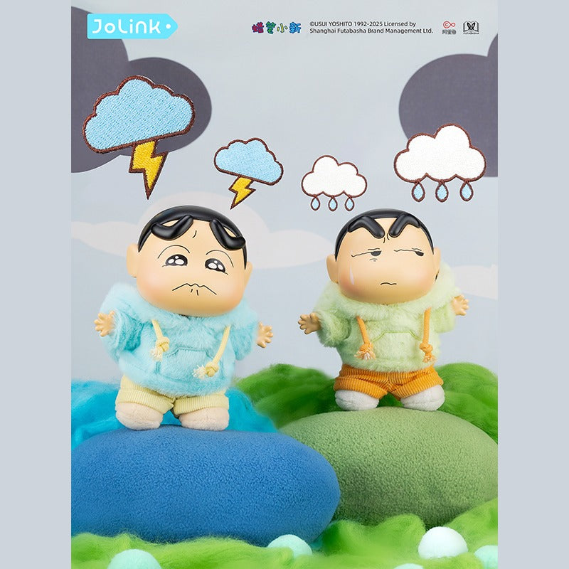Original JOLINK Crayon Shin-Chan Emotional Dopamine Series Blind Boxe 正版蜡笔小新盲盒情绪多巴胺搪胶毛绒挂件周边潮玩手办公仔女礼物