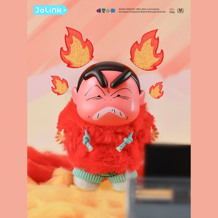 Original JOLINK Crayon Shin-Chan Emotional Dopamine Series Blind Boxe 正版蜡笔小新盲盒情绪多巴胺搪胶毛绒挂件周边潮玩手办公仔女礼物