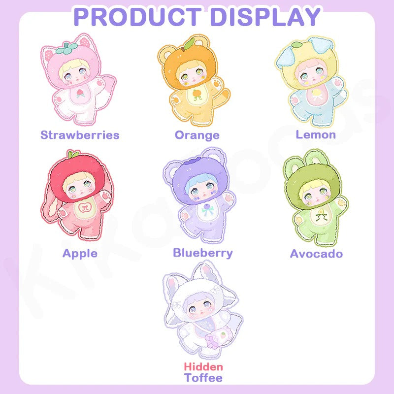Original Nommi Interesting Fruits Series Plush Blind Box 糯米儿果然有趣-苹安喜乐系列毛绒盲盒潮玩摆件可爱娃娃