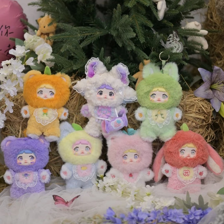 Original Nommi Interesting Fruits Series Plush Blind Box 糯米儿果然有趣-苹安喜乐系列毛绒盲盒潮玩摆件可爱娃娃