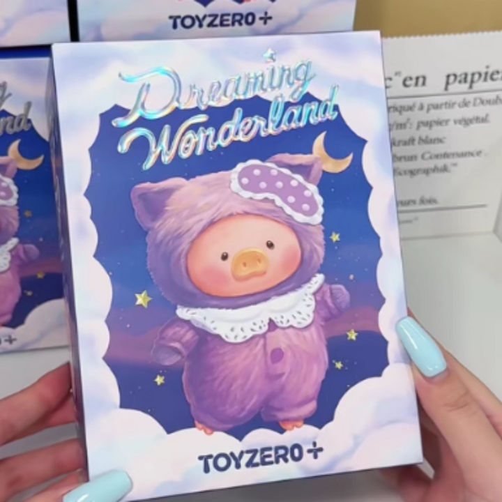 Original ToyZeroPlus Lulu The Piggy Dreaming Wonderland Series Blind Box 罐头猪LuLu猪梦里什么都有系列胶脸毛绒挂件盲盒