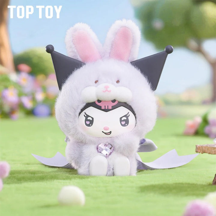 Original TOPTOY Sanrio Characters Diamond Bunny Baby Series Blind Box 三丽鸥钻石兔宝宝系列搪胶毛绒盲盒可爱挂件摆件生日礼物