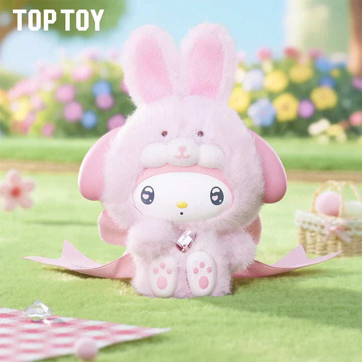 Original TOPTOY Sanrio Characters Diamond Bunny Baby Series Blind Box 三丽鸥钻石兔宝宝系列搪胶毛绒盲盒可爱挂件摆件生日礼物