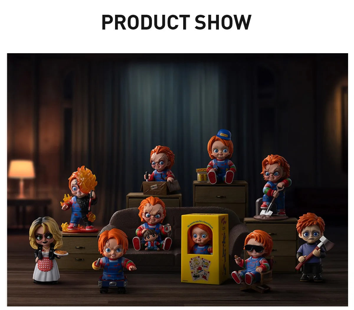 Original POP MART Chucky Franchise Series Figures 鬼娃恰吉经典恐怖