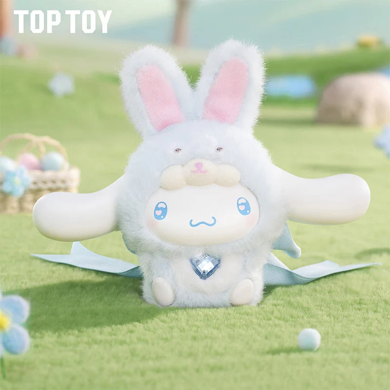 Original TOPTOY Sanrio Characters Diamond Bunny Baby Series Blind Box 三丽鸥钻石兔宝宝系列搪胶毛绒盲盒可爱挂件摆件生日礼物
