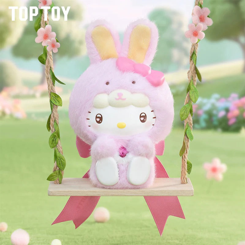 Original TOPTOY Sanrio Characters Diamond Bunny Baby Series Blind Box 三丽鸥钻石兔宝宝系列搪胶毛绒盲盒可爱挂件摆件生日礼物