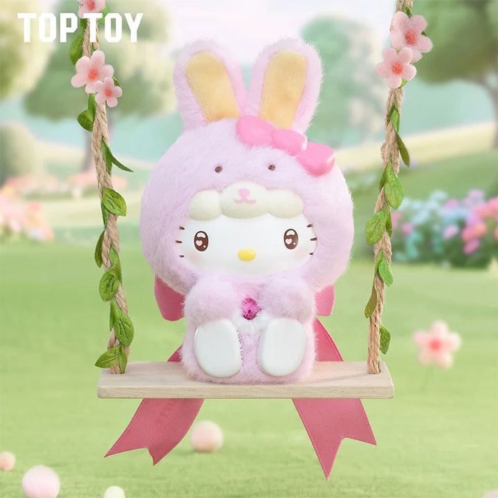 Original TOPTOY Sanrio Characters Diamond Bunny Baby Series Blind Box 三丽鸥钻石兔宝宝系列搪胶毛绒盲盒可爱挂件摆件生日礼物