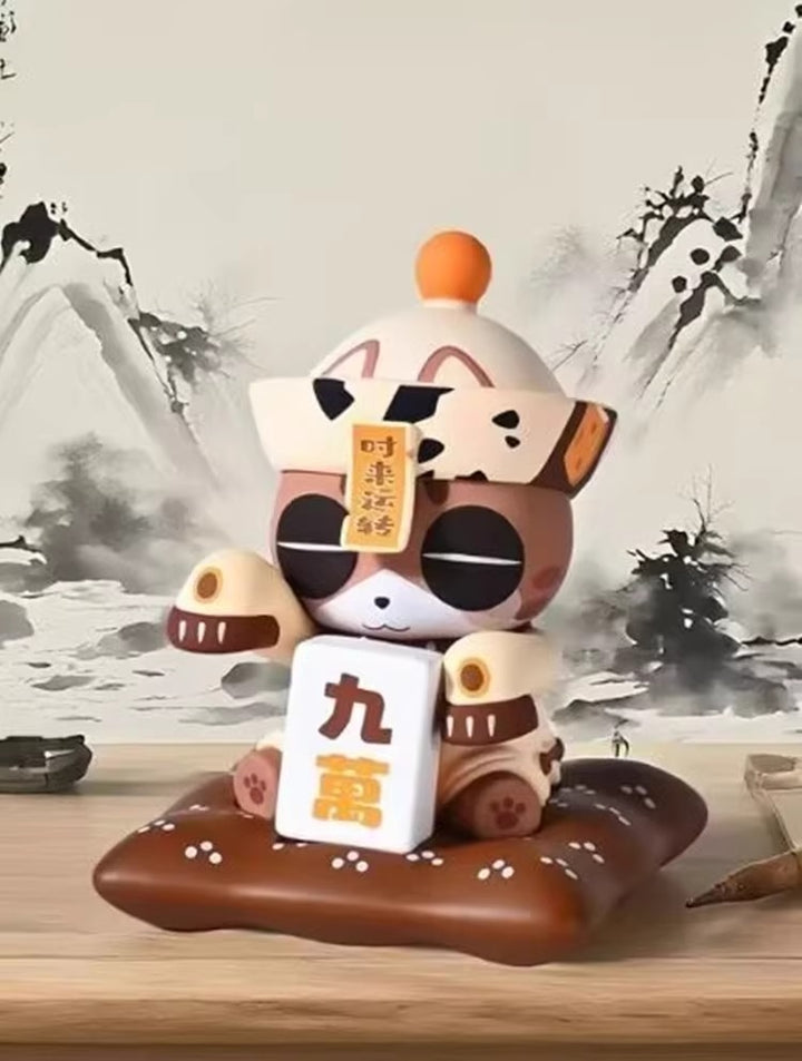 Original China Moe Town x OPanDee Lucky Zombie - Thirteen Orphans Series Blind Box僵尸派对麻将十三幺盲盒可爱摆件潮玩具