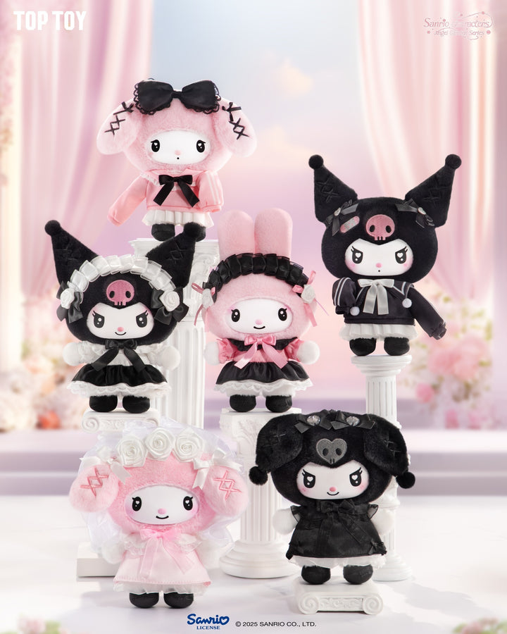Original TOPTOY  Sanrio Characters Angel Garden Series Blind Box 三丽鸥盲盒天使花园毛绒挂件可爱玩偶生日礼物公仔玩具摆件