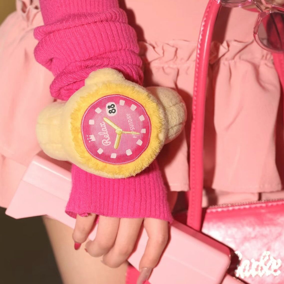Original Pop Sunday Relax Watch Series Blind Box Plush Stuffed Doll Collectible 手表盲盒毛绒手表挂件创意摆件生日礼物