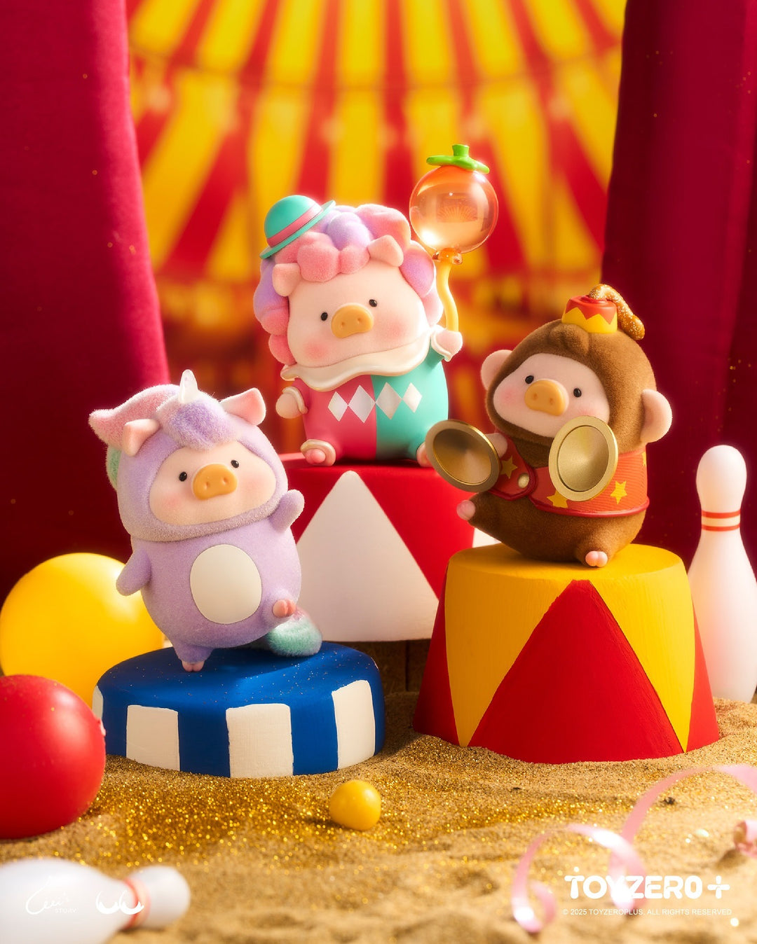 Original TOYZEROPLUS LuLuLand Series Blind Box 零加TOYZERO罐头猪LuLu猪缤纷乐园盲盒系列潮玩摆件手办玩具公仔