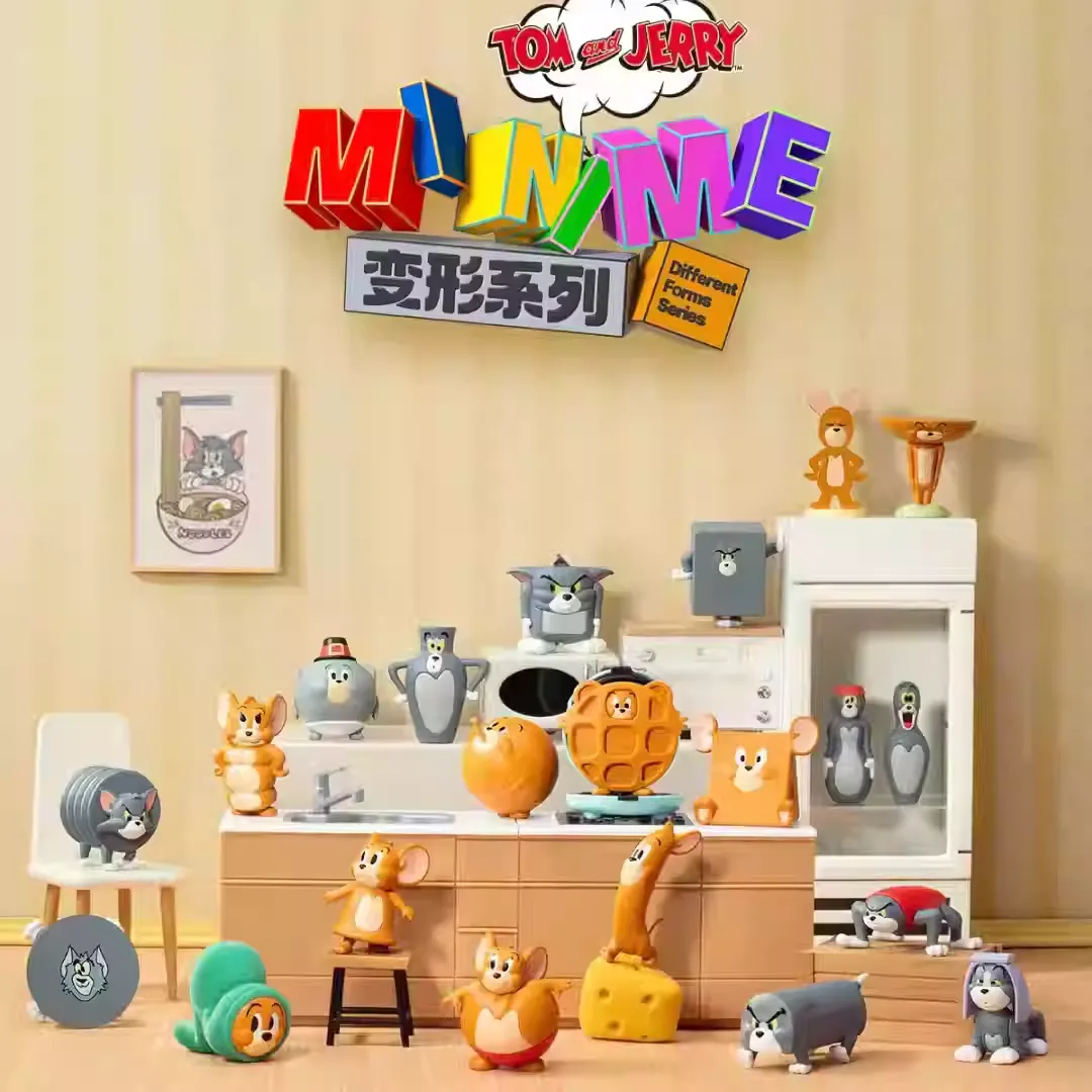 Original 52TOYS TOM and JERRY MINIME Different Forms Series 正版猫和老鼠MINIME变形系列盲袋盲盒手办可爱萌粒摆件女生送人礼