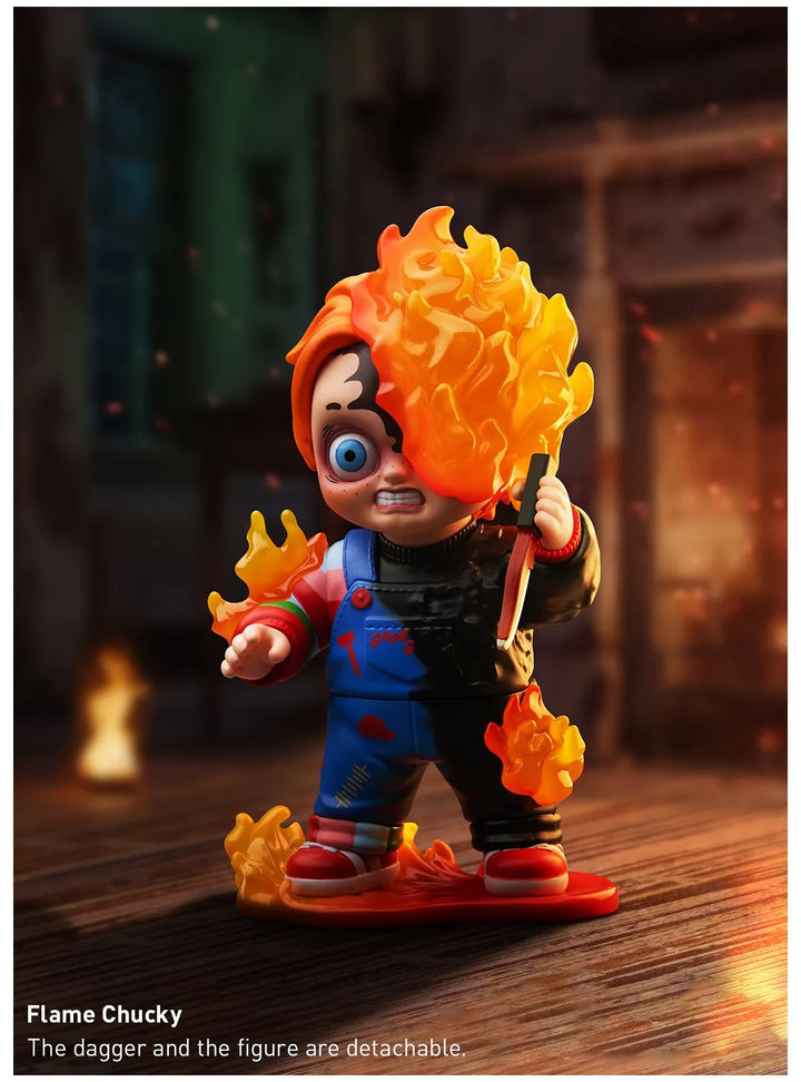Original POP MART Chucky Franchise Series Figures 鬼娃恰吉经典恐怖IP手办系列