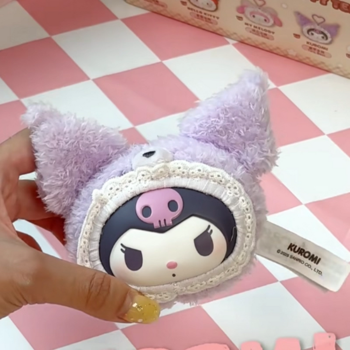 Original TOPTOY Sanrio Characters Fluffy Teddy Bear Series Blind Box 三丽鸥家族绒绒小熊系列搪胶毛绒挂件酷洛米美乐蒂盲盒礼物