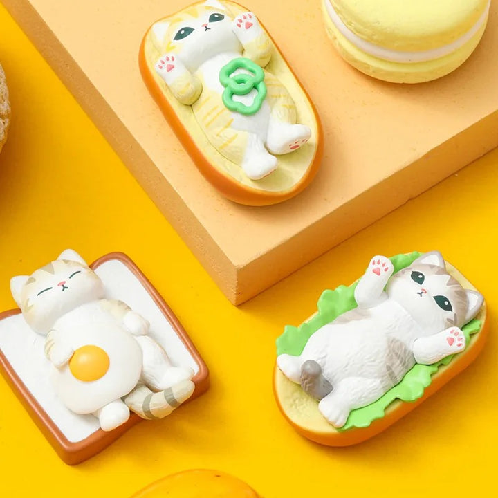 Original MOFUSAND Chubby Chubby Mini Series Blind Box 猫福珊迪Q萌公仔胖胖系列第三代3弹萌粒盲袋鲨鱼馋嘴猫咪礼物