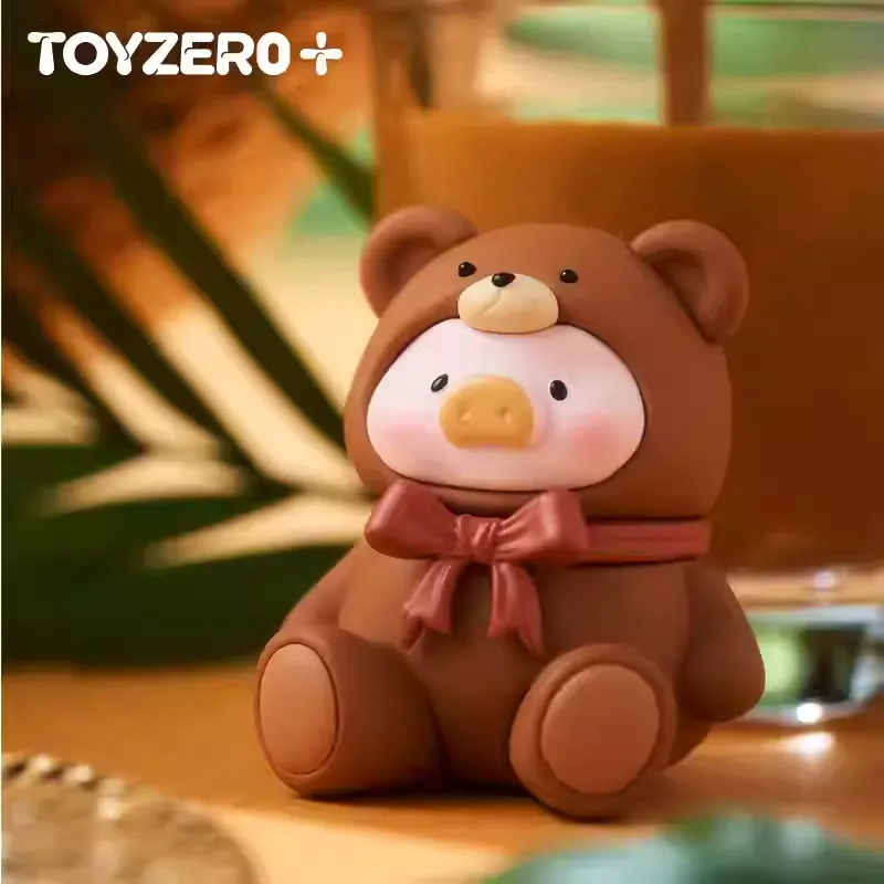 Original TOYZEROPLUS LuLu the Piggy Teddy MINI Limited Edition & Wooden Display 泰迪萌粒限定吊卡手办玩具摆件