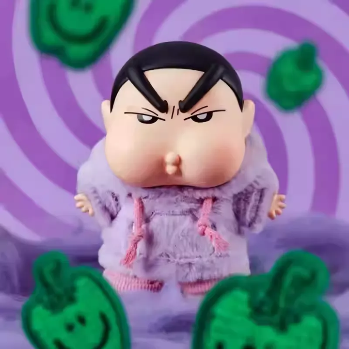 Original JOLINK Crayon Shin-Chan Emotional Dopamine Series Blind Boxe 正版蜡笔小新盲盒情绪多巴胺搪胶毛绒挂件周边潮玩手办公仔女礼物