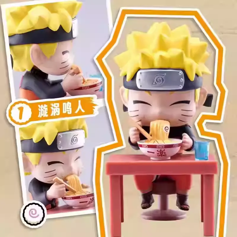 Original BN Figure Q Naruto Shippuden Ramen Series Blind Box 正品万代火影忍者疾风传拉面盲盒主题Q版桌面摆件男礼物鸣人佐助