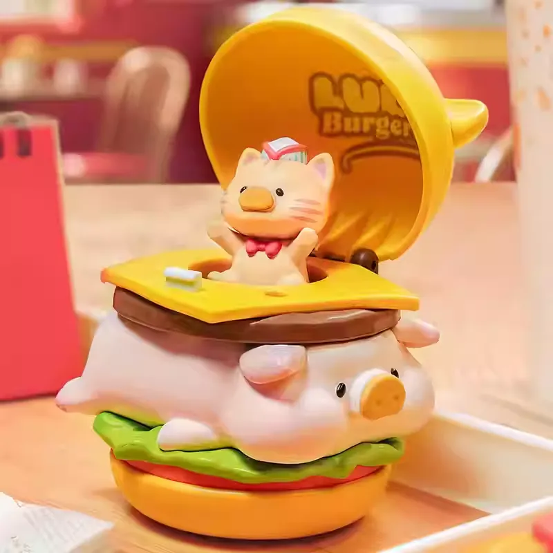 Original TOYZEROPLUS LuLu the Piggy Burgers Series 罐头猪lulu猪汉堡急送系列可动娃娃手办盲盒摆件礼物