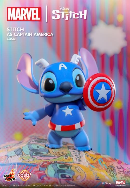 Original TOPTOY Marvel Stitch Cosbi Collection 漫威史迪仔史迪奇COSBI盲盒迷你人偶系列盲盒可爱情绪小狗