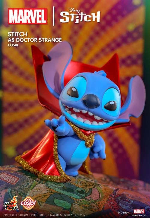 Original TOPTOY Marvel Stitch Cosbi Collection 漫威史迪仔史迪奇COSBI盲盒迷你人偶系列盲盒可爱情绪小狗