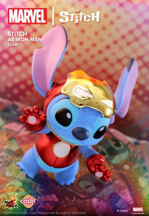 Original TOPTOY Marvel Stitch Cosbi Collection 漫威史迪仔史迪奇COSBI盲盒迷你人偶系列盲盒可爱情绪小狗