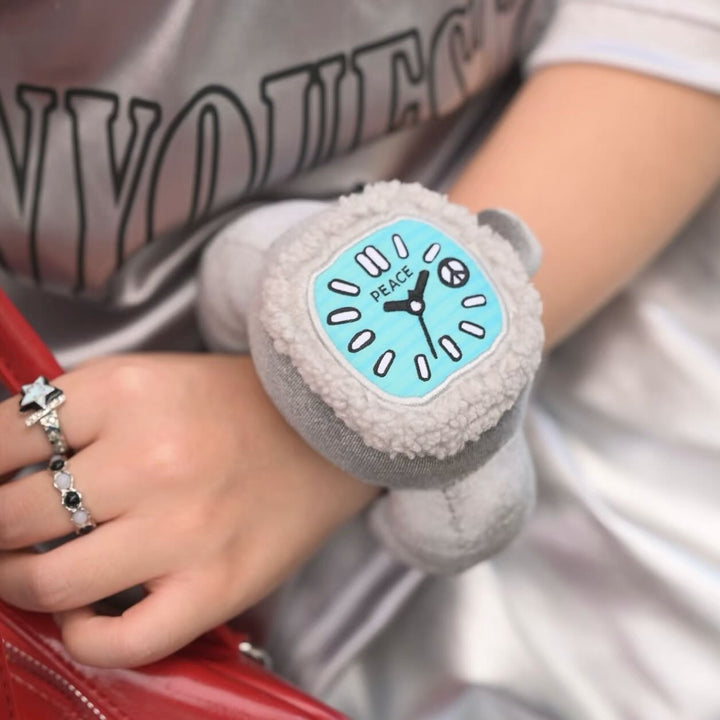 Original Pop Sunday Relax Watch Series Blind Box Plush Stuffed Doll Collectible 手表盲盒毛绒手表挂件创意摆件生日礼物