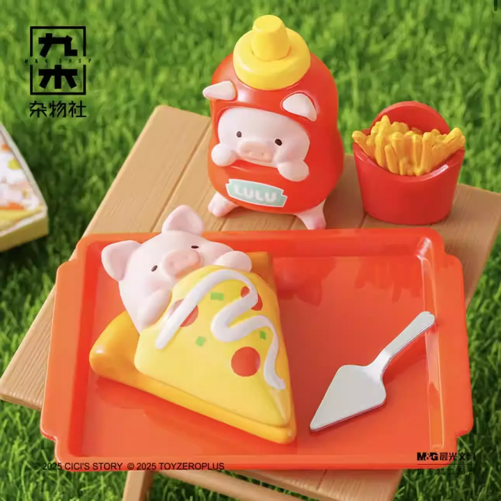 Original TOYZEROPLUS LuLu The Piggy LULU Picnic Party Blind Box LuLu 仔野餐派对盲袋萌粒惊喜袋盲盒手办女生礼物