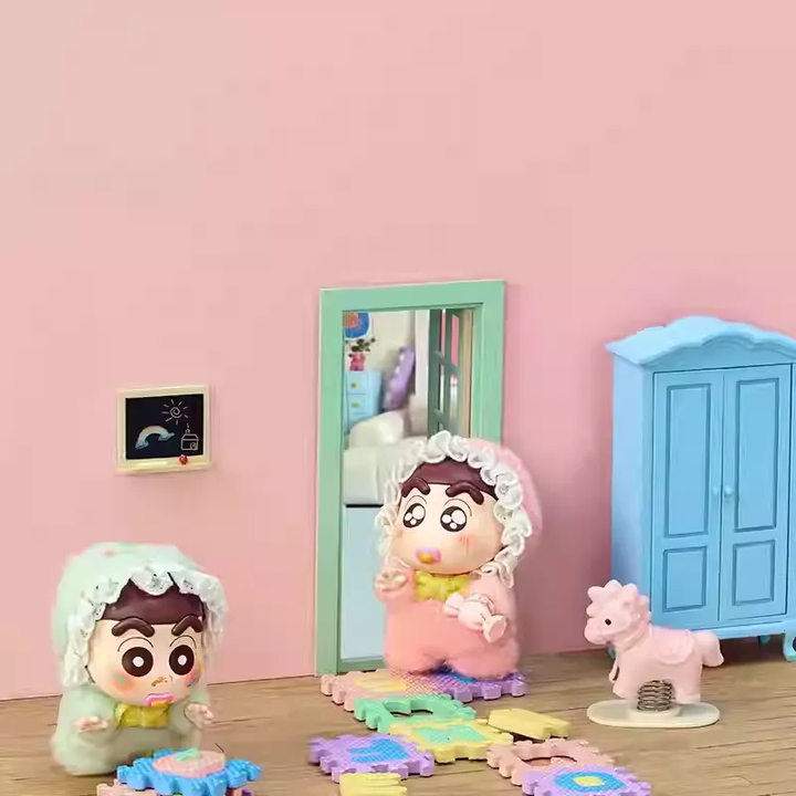 Original Crayon Shin-Chan Baby Vinyl Plush Toy Series Blind Box 蜡笔小新baby搪胶毛绒盲盒摆件可爱礼物挂件