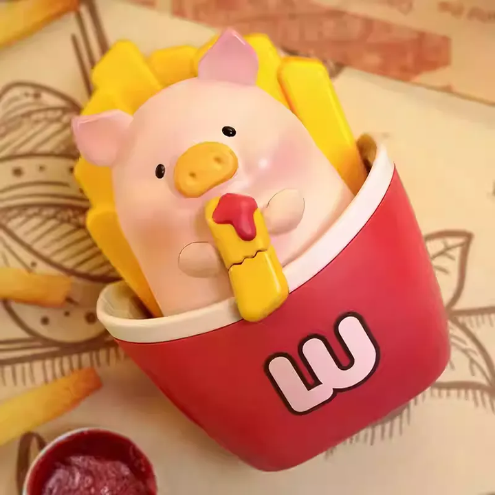 Original TOYZEROPLUS LuLu the Piggy Burgers Series 罐头猪lulu猪汉堡急送系列可动娃娃手办盲盒摆件礼物