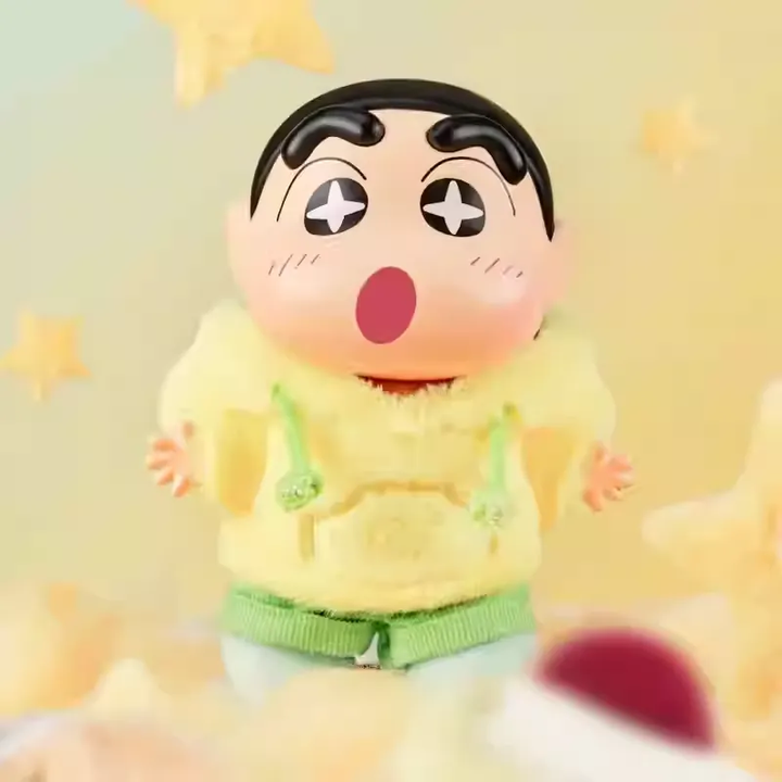 Original JOLINK Crayon Shin-Chan Emotional Dopamine Series Blind Boxe 正版蜡笔小新盲盒情绪多巴胺搪胶毛绒挂件周边潮玩手办公仔女礼物