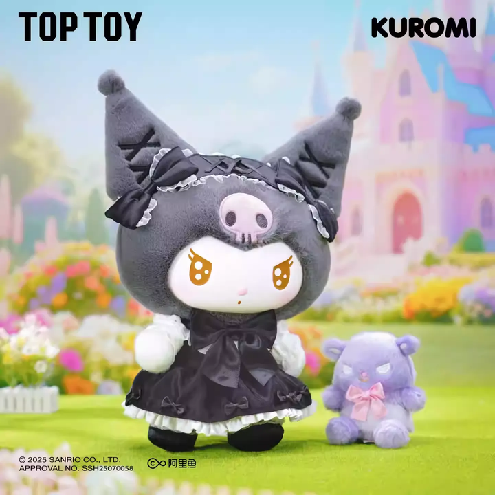 Original TOPTOY Kuromi & My Melody Sweet Fairy Tail Figure 酷洛米美乐蒂甜美童话系列毛绒公仔可爱桌面摆件生日礼物