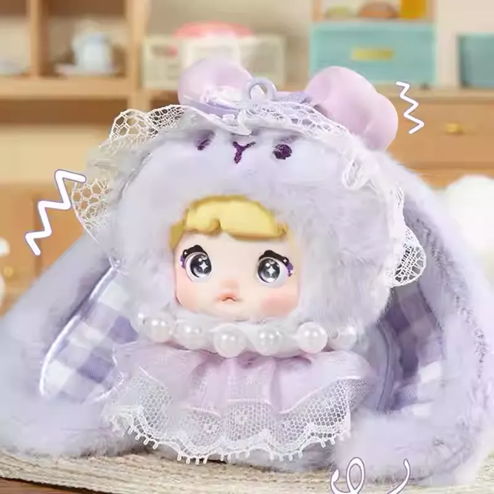 Original Nommi Baby Sweetheart Bunny 正版Nommi糯米儿米宝二代甜心兔兔毛绒盲盒手办娃娃摆件玩偶模型