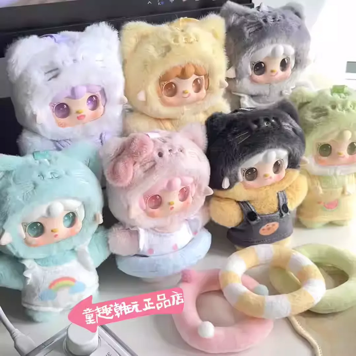 Original Yooki Meow Meow Summer Party Series Plush Blind Box 氧氧喵喵夏日派对盲盒毛绒玩偶