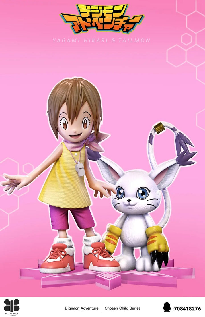【Pre order】Butterfly Studio MH Scale & 1/6 Digimon Kari Kamiya & Tailmon