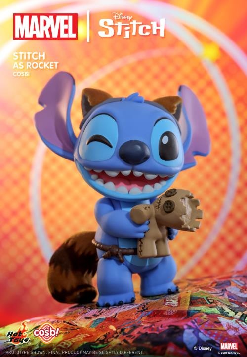 Original TOPTOY Marvel Stitch Cosbi Collection 漫威史迪仔史迪奇COSBI盲盒迷你人偶系列盲盒可爱情绪小狗