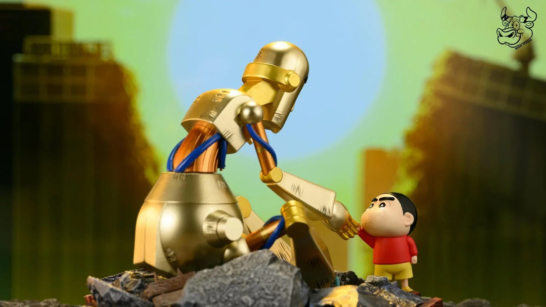 【Pre order】Niuzi Studio - Crayon Shin-chan Robo Dad and Shin-chan