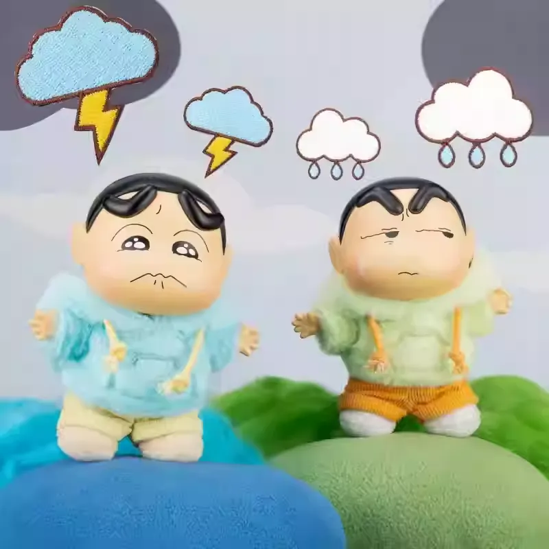 Original JOLINK Crayon Shin-Chan Emotional Dopamine Series Blind Boxe 正版蜡笔小新盲盒情绪多巴胺搪胶毛绒挂件周边潮玩手办公仔女礼物