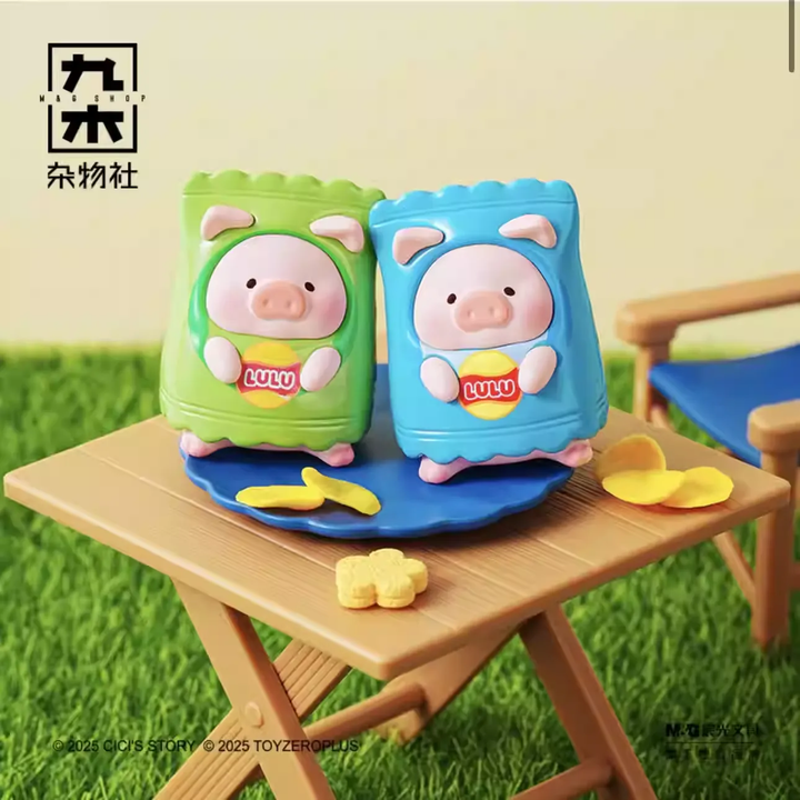 Original TOYZEROPLUS LuLu The Piggy LULU Picnic Party Blind Box LuLu 仔野餐派对盲袋萌粒惊喜袋盲盒手办女生礼物