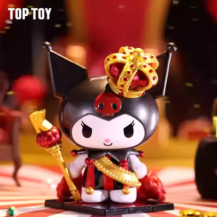 Original TOPTOY Sanrio Kuromi Poker Kingdom Series Blind Box 三丽鸥酷洛米扑克王国盲盒套装全套手办公仔