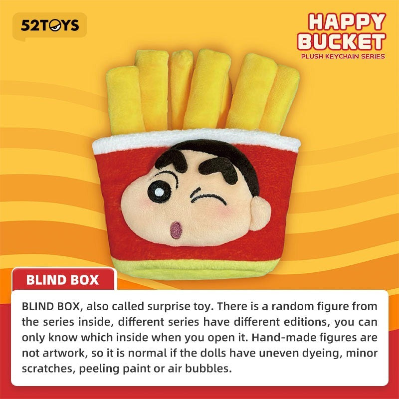Original 52TOYS Crayon Shin-chan Happy Bucket Series Blind Box Figure Toy 蜡笔小新全都开心桶系列