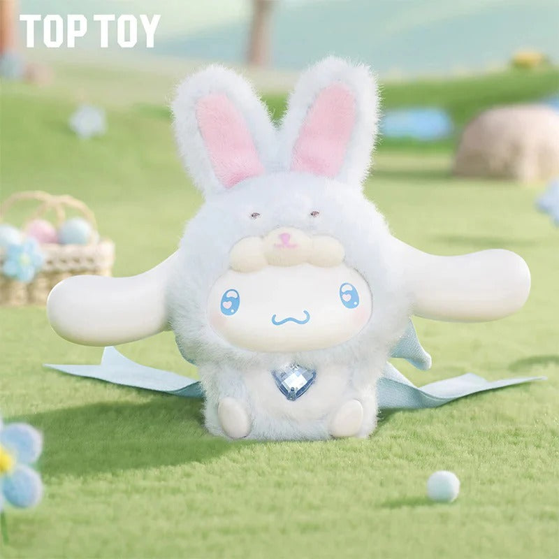 Original TOPTOY Sanrio Characters Diamond Bunny Baby Series Blind Box 三丽鸥钻石兔宝宝系列搪胶毛绒盲盒可爱挂件摆件生日礼物