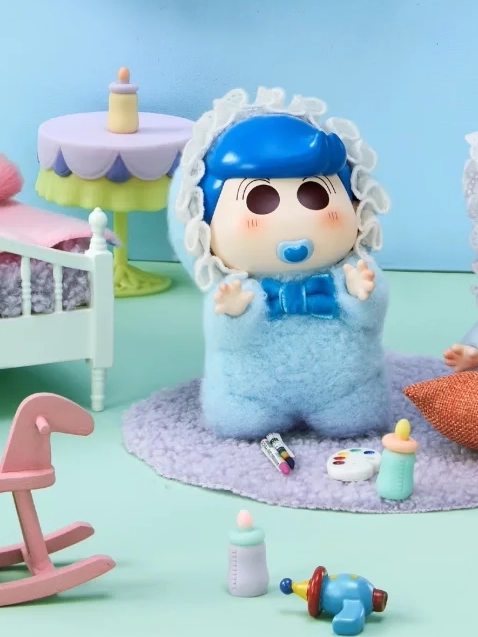 Original Crayon Shin-Chan Baby Vinyl Plush Toy Series Blind Box 蜡笔小新baby搪胶毛绒盲盒摆件可爱礼物挂件