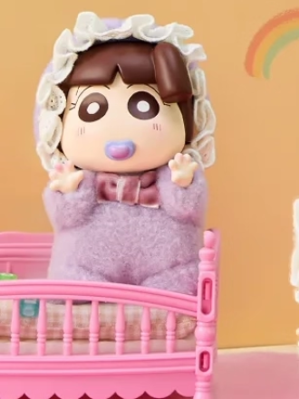 Original Crayon Shin-Chan Baby Vinyl Plush Toy Series Blind Box 蜡笔小新baby搪胶毛绒盲盒摆件可爱礼物挂件