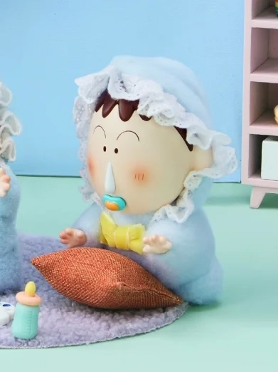 Original Crayon Shin-Chan Baby Vinyl Plush Toy Series Blind Box 蜡笔小新baby搪胶毛绒盲盒摆件可爱礼物挂件