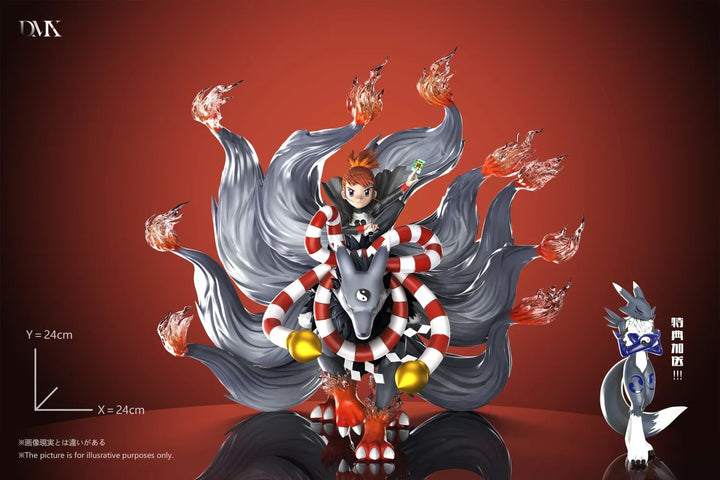 【Pre order】DMX Studio - Digimon Kyubimon & Makino Ruki & Bonus Youkomon