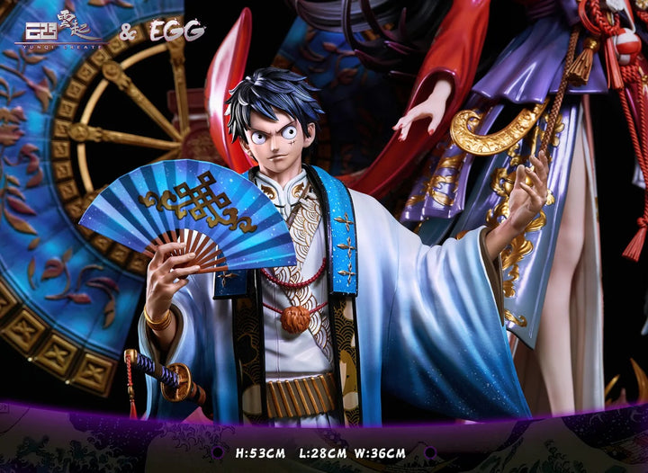 【Pre order】YunQi Studio x EGG Studio 1/6 One Piece Luffy & Boa Hancock