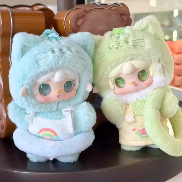 Original Yooki Meow Meow Summer Party Series Plush Blind Box 氧氧喵喵夏日派对盲盒毛绒玩偶