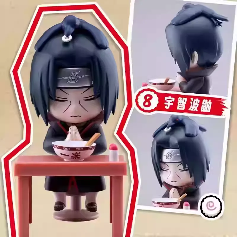 Original BN Figure Q Naruto Shippuden Ramen Series Blind Box 正品万代火影忍者疾风传拉面盲盒主题Q版桌面摆件男礼物鸣人佐助
